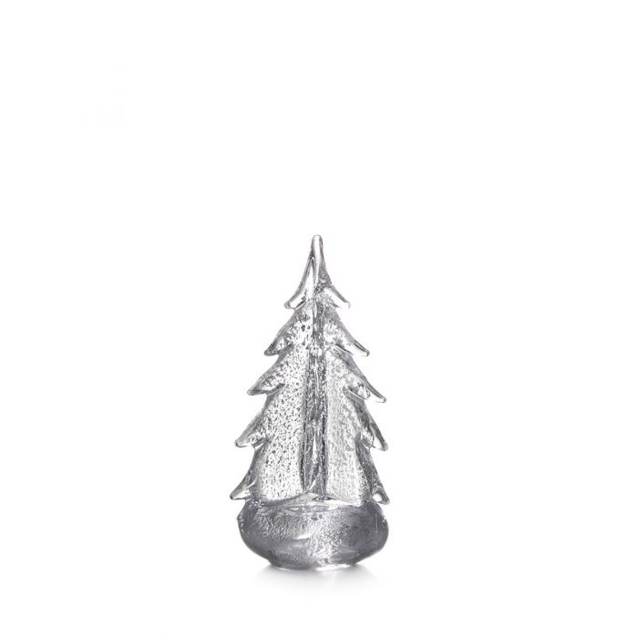 Simon Pearce Silver Leaf Evergreen