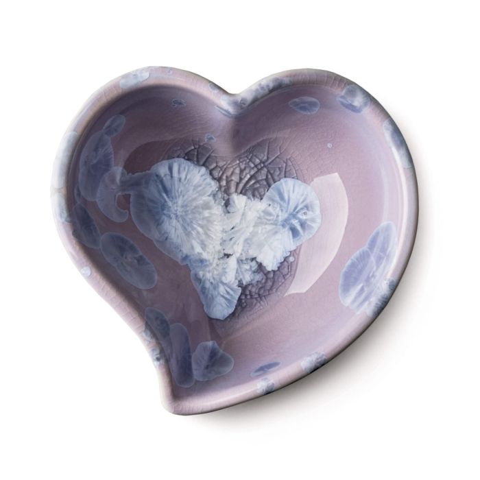 Simon Pearce Crystalline Twist Heart Bowl