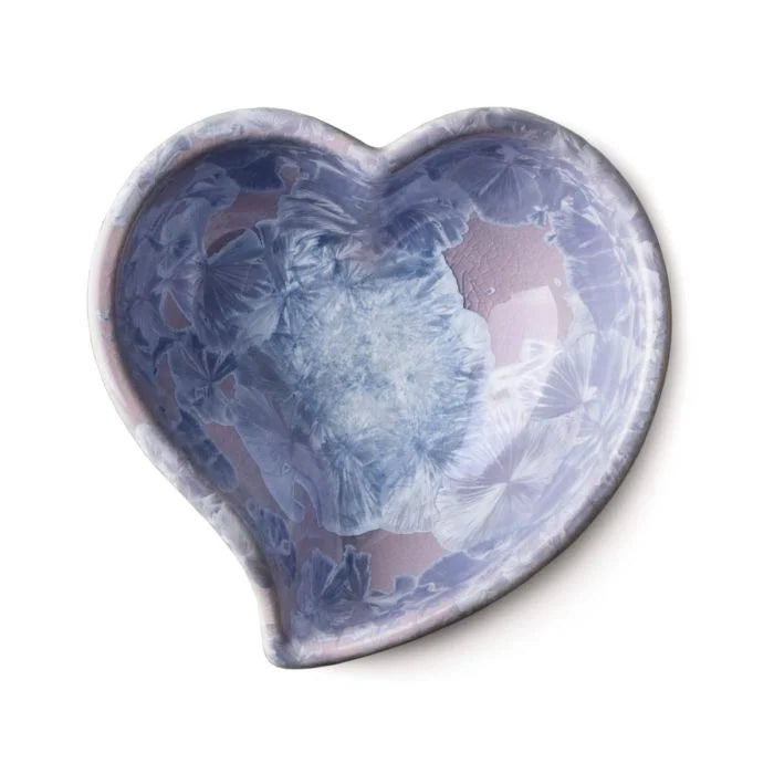 Simon Pearce Crystalline Twist Heart Bowl