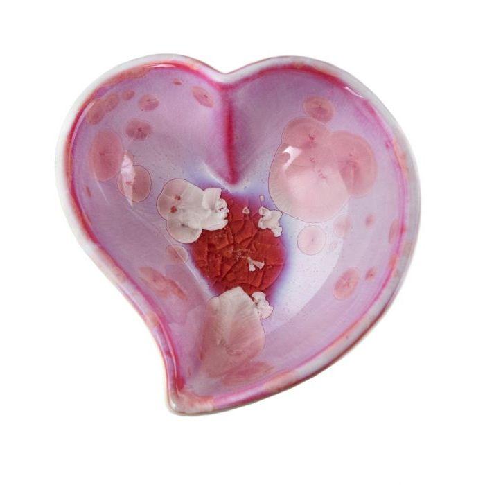 Simon Pearce Crystalline Twist Heart Bowl