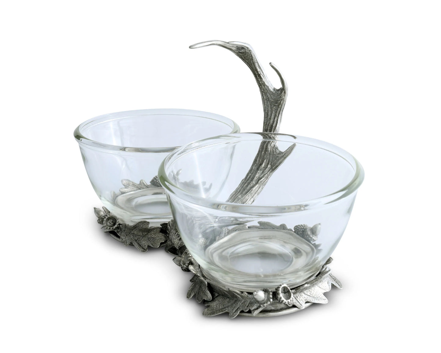 Antler Double Glass Dip Bowl
