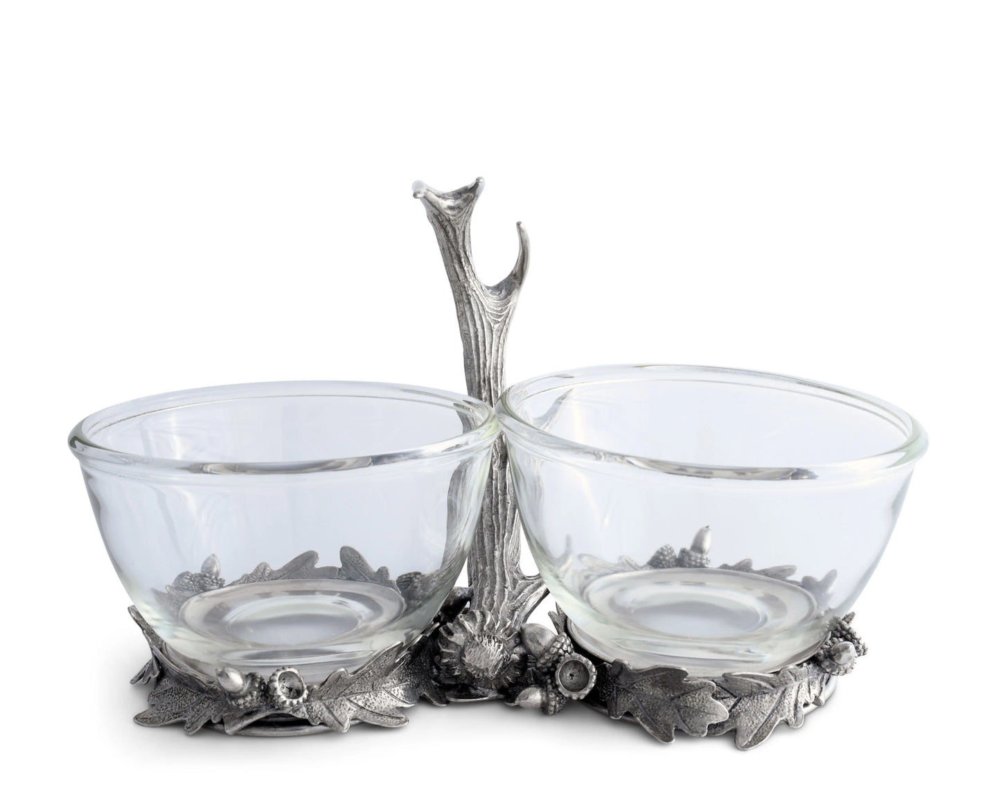Antler Double Glass Dip Bowl