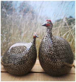 Caillard Ceramic Guinea Fowl