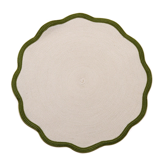 Round Scallop Placemat S/4