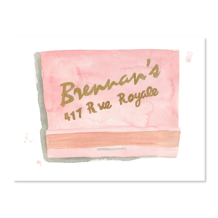 Watercolor Matchbook Prints