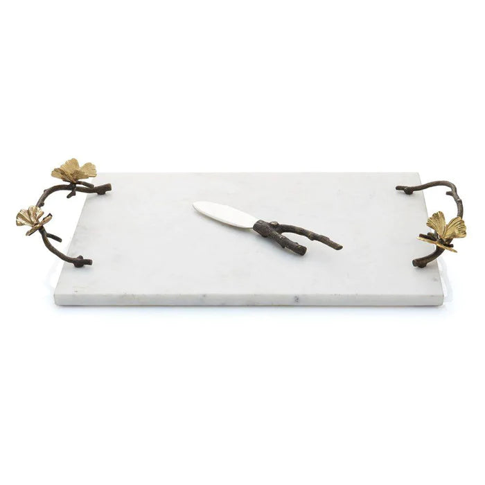 Michael Aram Butterfly Ginkgo Cheese Board with Knife