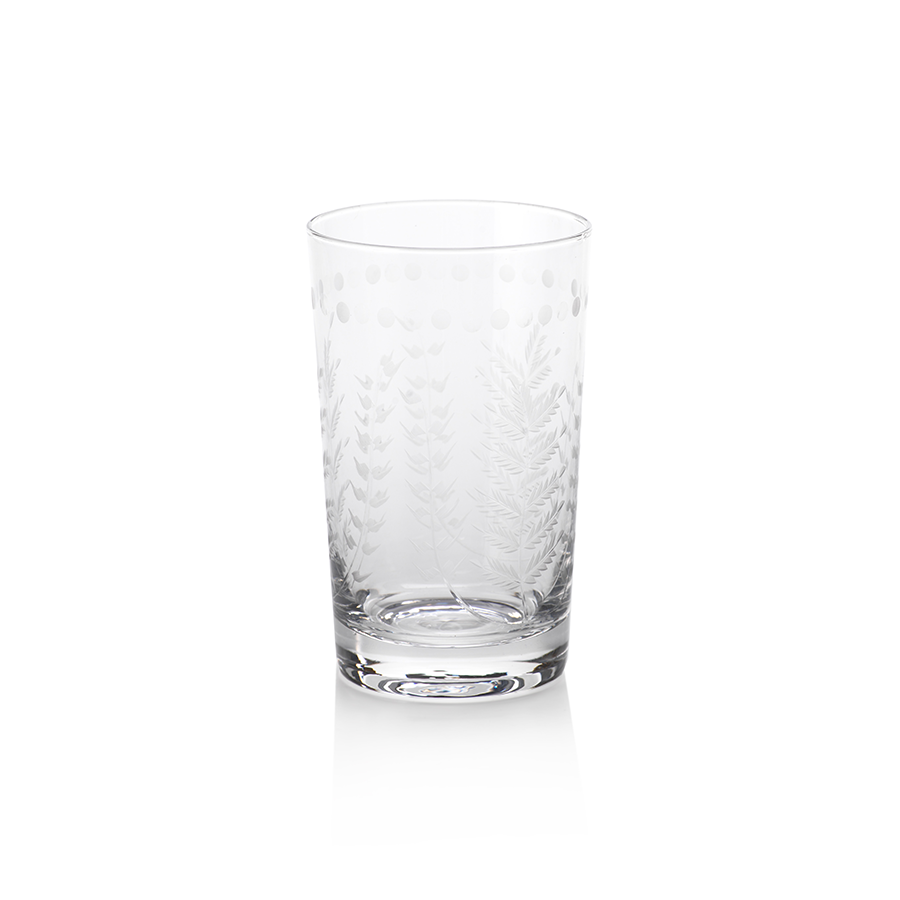 Leaves Cut Design Glass