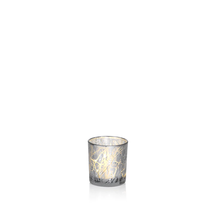 Silver Plated Branch Glass with LED Lights