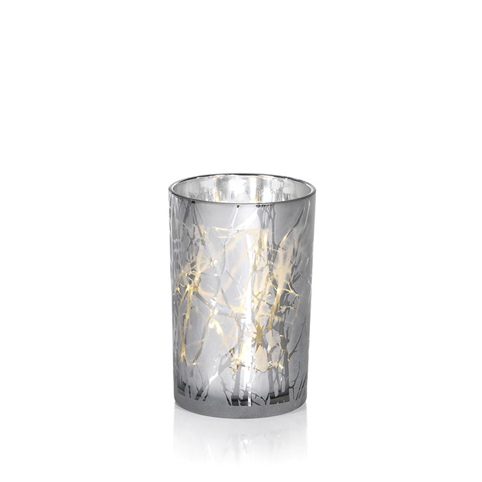 Silver Plated Branch Glass with LED Lights