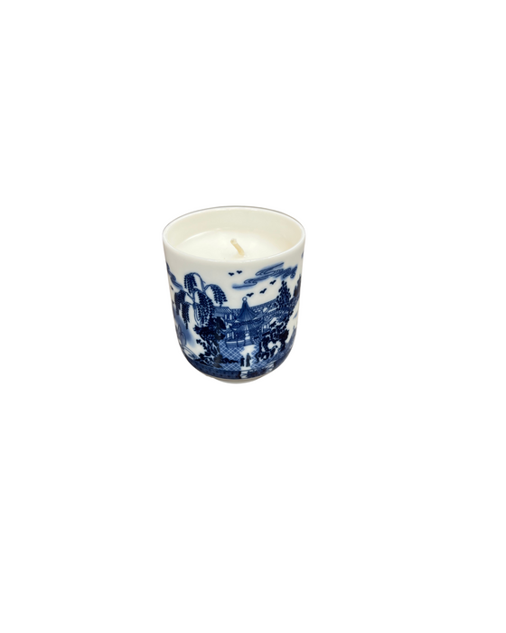 Old Willow Tea Cup Candle