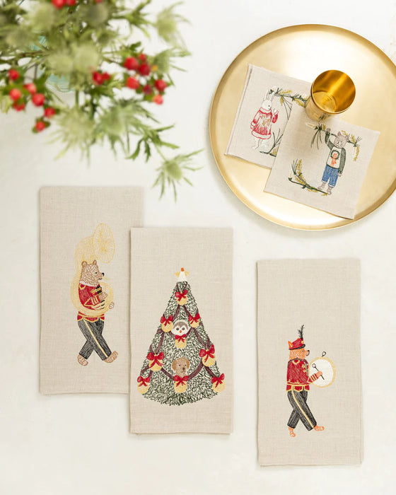 Rocking Christmas Tree Tea Towel