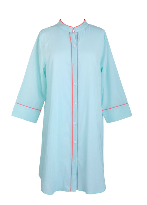 Dina Nightshirt with Coral Trim