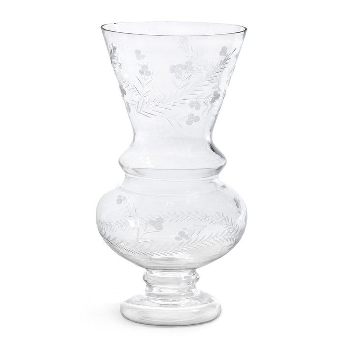 Wallace Etched Glass Vase