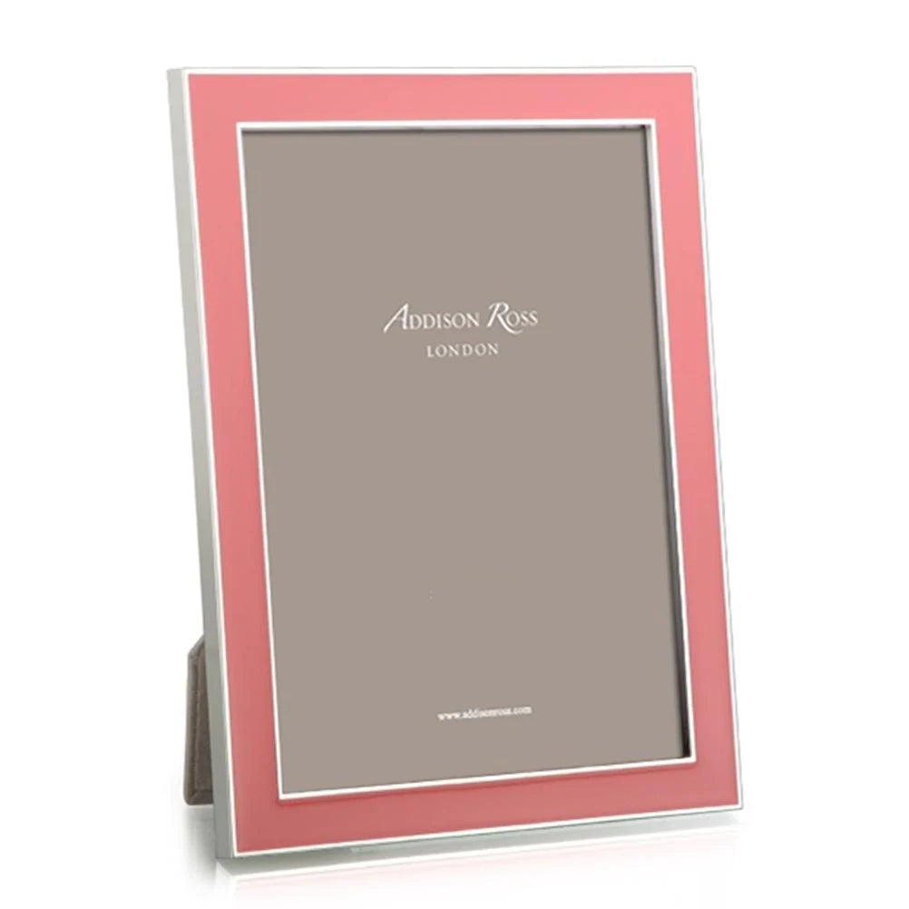 Enamel Frames with Silver Trim