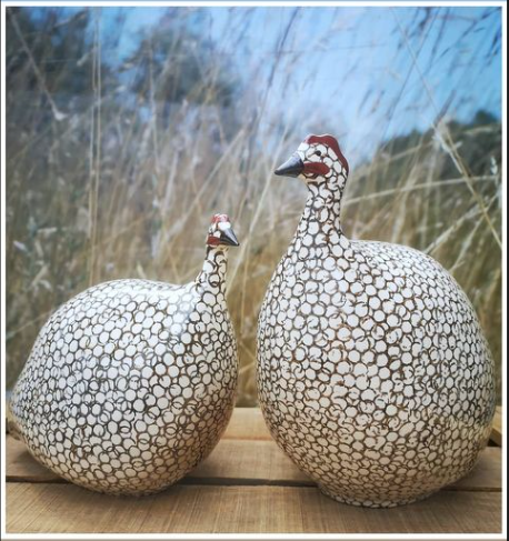Caillard Ceramic Guinea Fowl