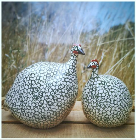 Caillard Ceramic Guinea Fowl