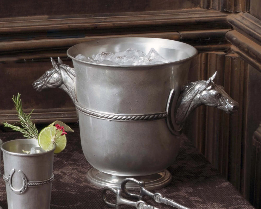 Pewter Horse Head Champagne Bucket