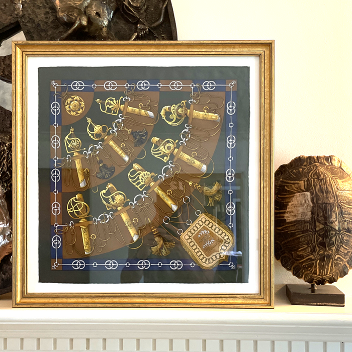 Hermes Cliquetis Framed Silk