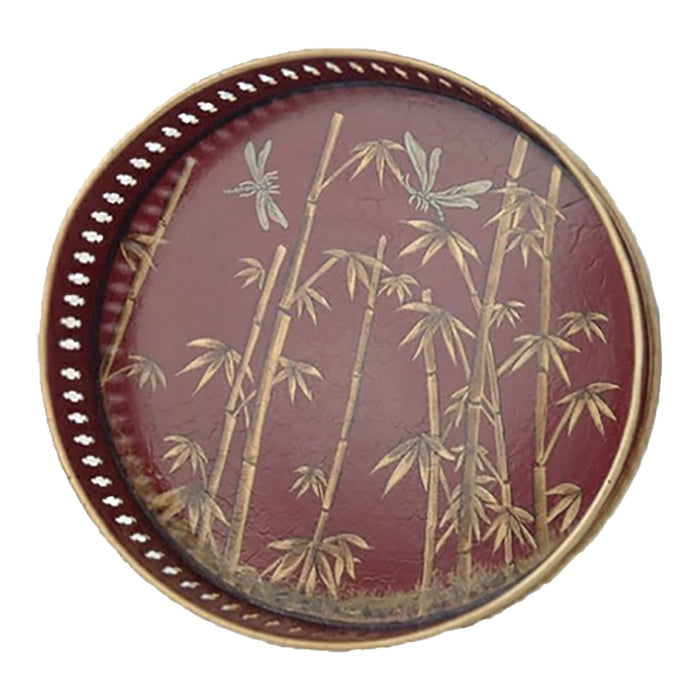 Flora & Fauna Hand Painted Iron Trays