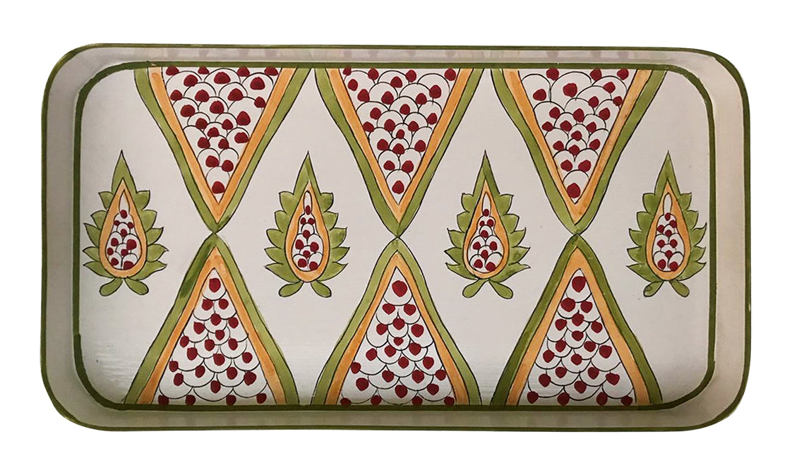 Flora & Fauna Hand Painted Iron Trays