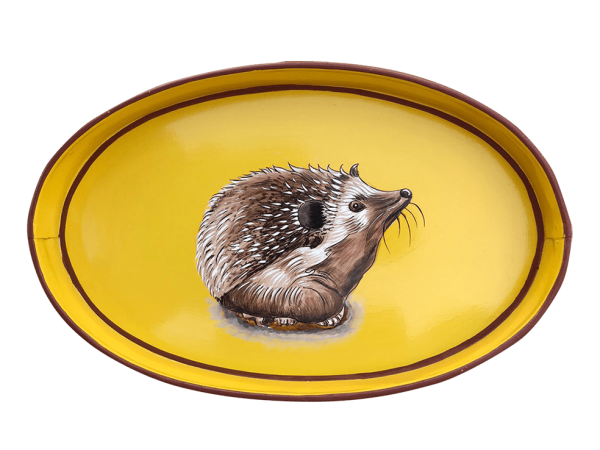 Flora & Fauna Hand Painted Iron Trays