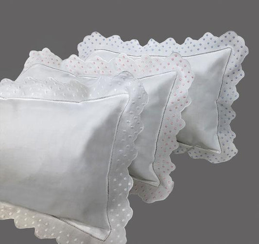 Scallop & Dots Baby Sham Pillow