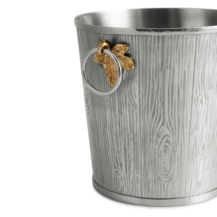 Michael Aram Ivy and Oak Bucket with Tongs