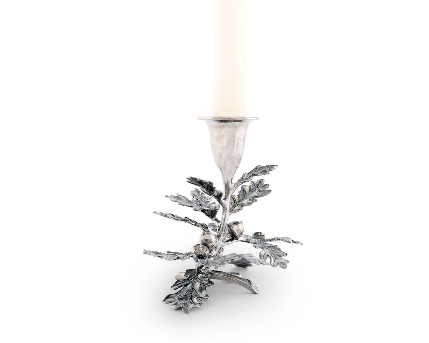 Oak Leaf Candlestick Holder