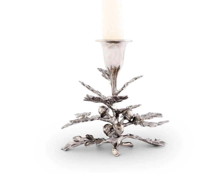 Oak Leaf Candlestick Holder