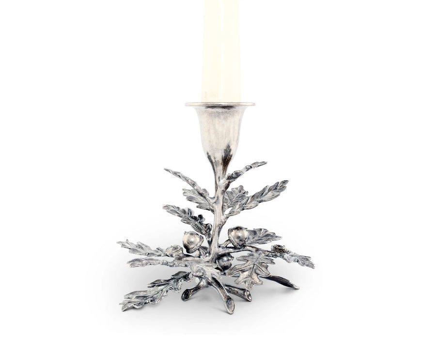 Oak Leaf Candlestick Holder