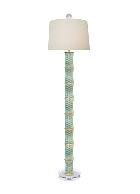 Porcelain Fish Scales Floor Lamp