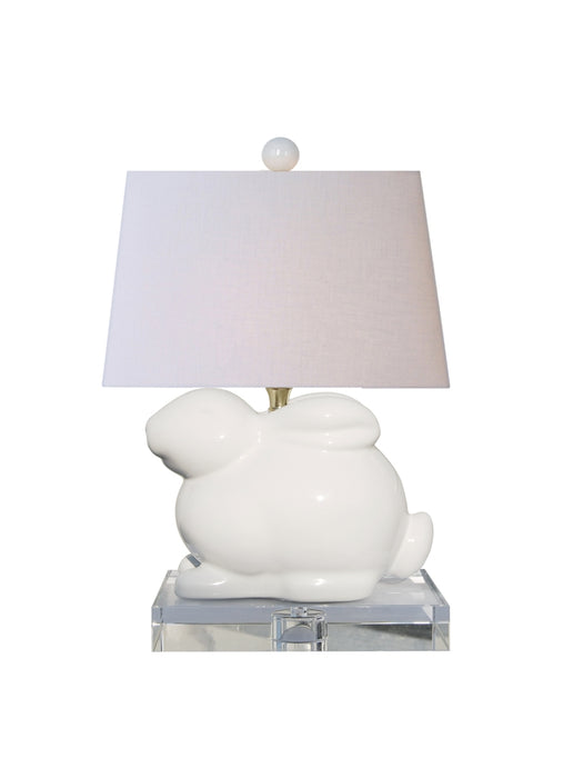 Porcelain Cream White Bunny Lamp