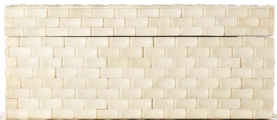 Basketweave Bone Box - Small