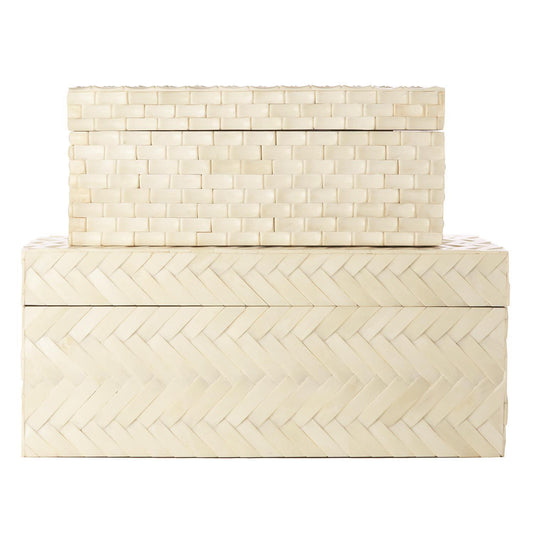 Basketweave Bone Box