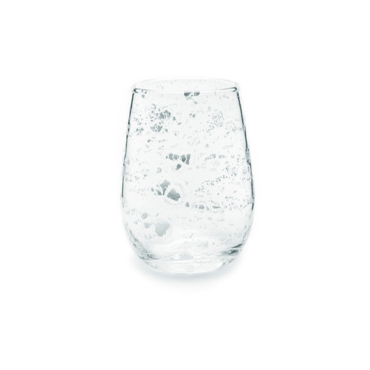 Gold & Silver Flaked Wine Glass