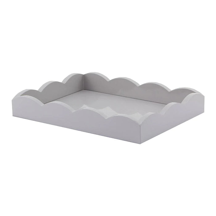 Scalloped Edge Lacquer Trays - Rectangular