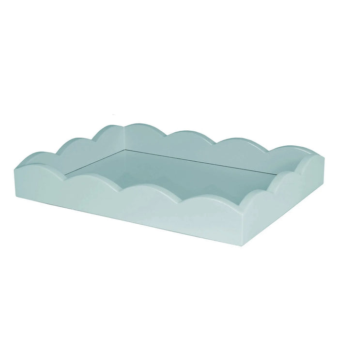 Scalloped Edge Lacquer Trays - Rectangular