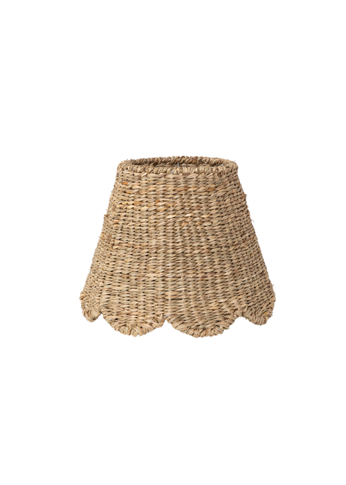 Scalloped Lampshade - Seagrass