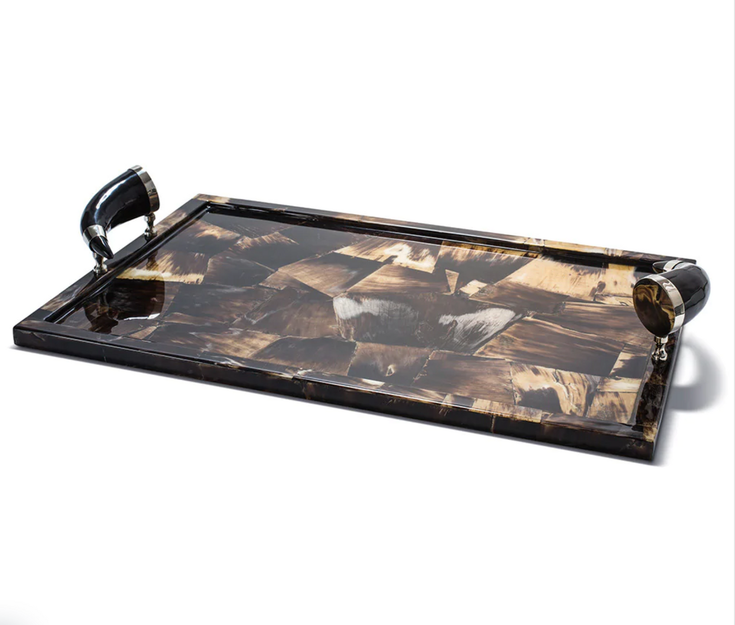 Horn Veneer Serving Tray
