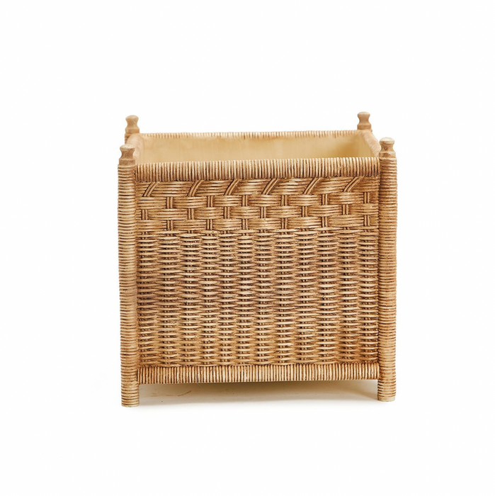 Basket Weave Pattern Square Cachepot