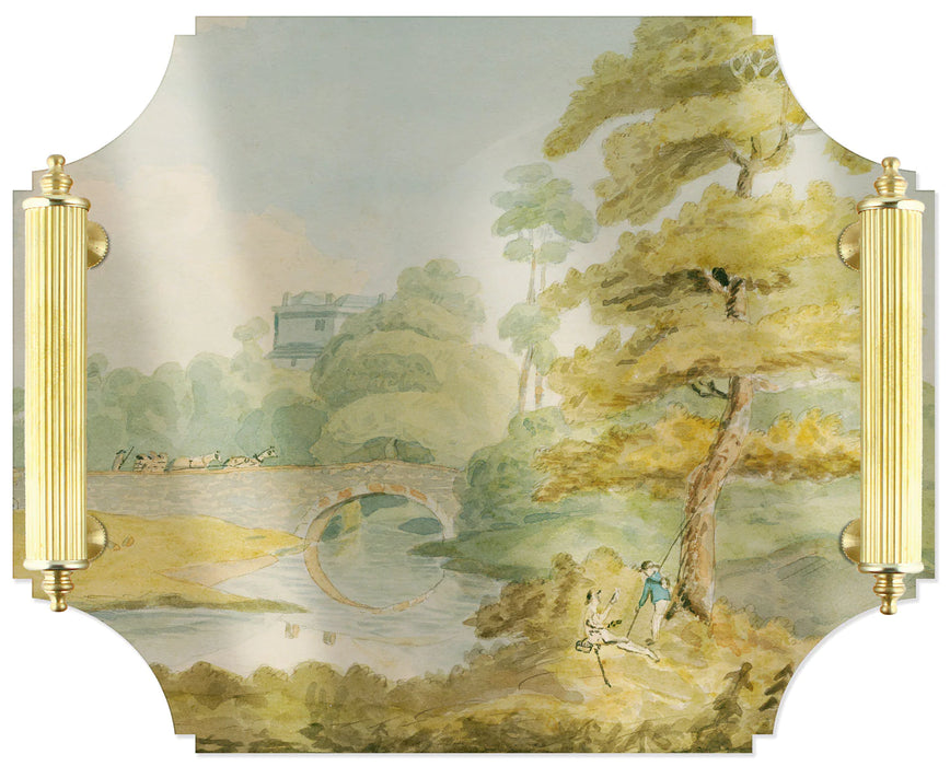 Large Acrylic Tray - Savery Watercolor