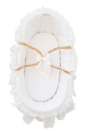 Moses Basket - Scallop Dot - Pink