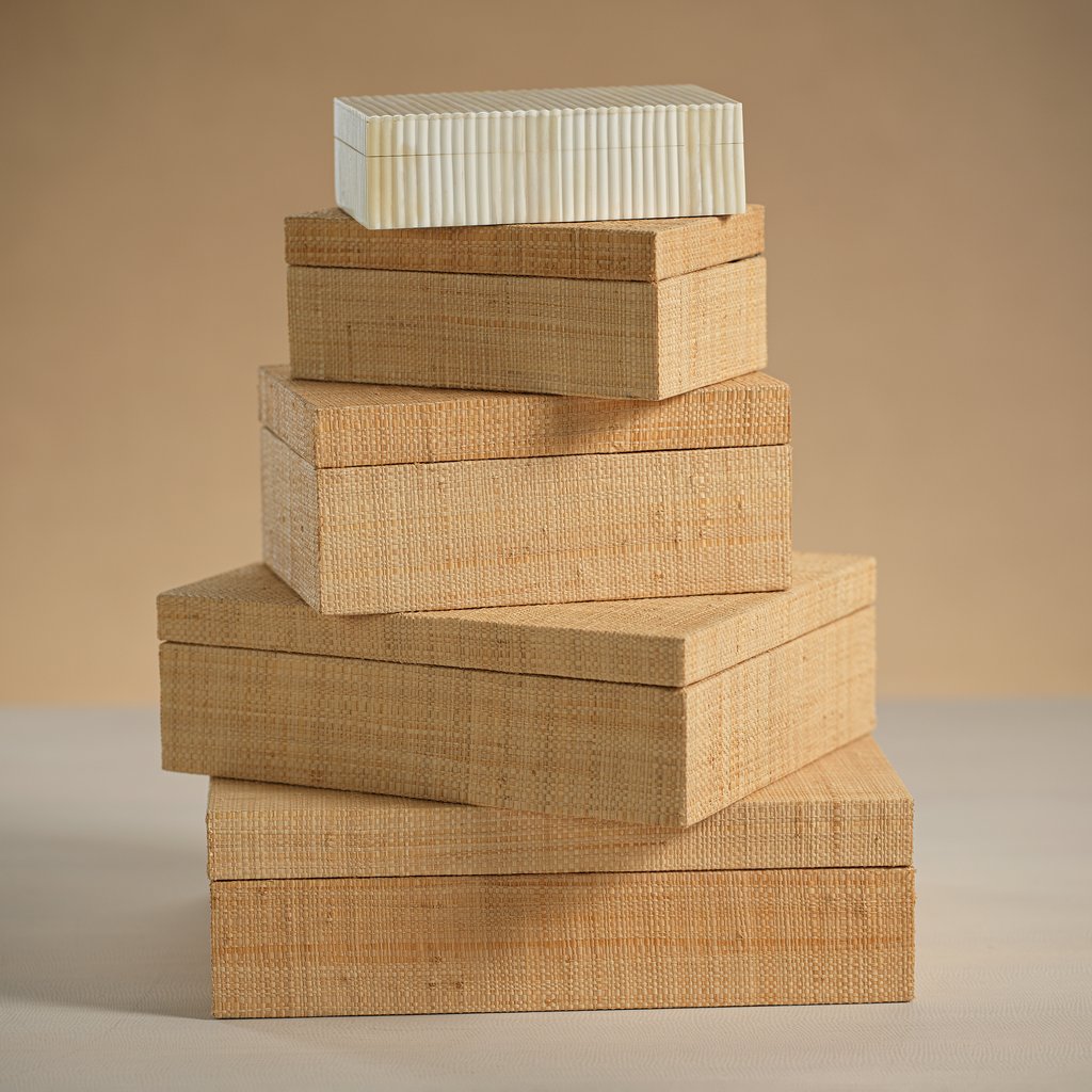 Grasscloth Box