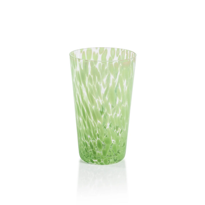 Green Speckled Glassware