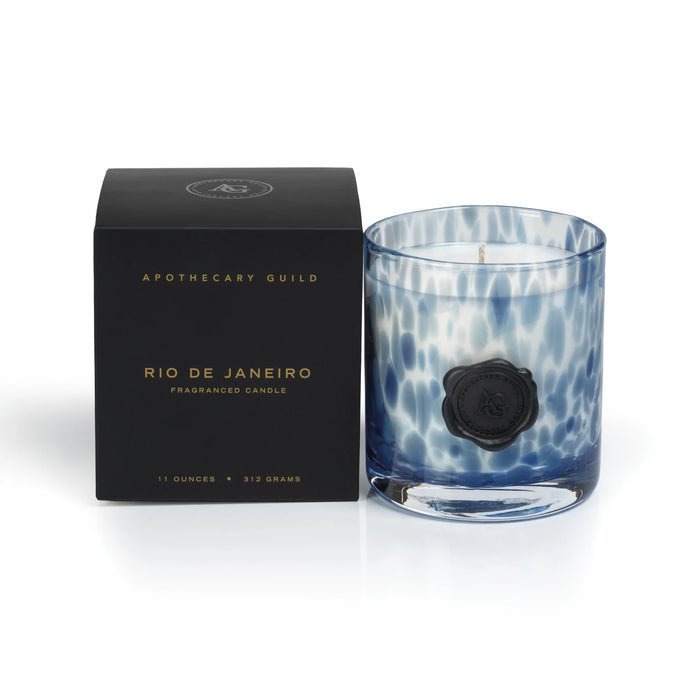 Apothecary Guild Opal Glass Candles - Sea Salt Coastal Mist