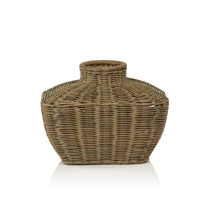 Flask Shape Rattan Basket