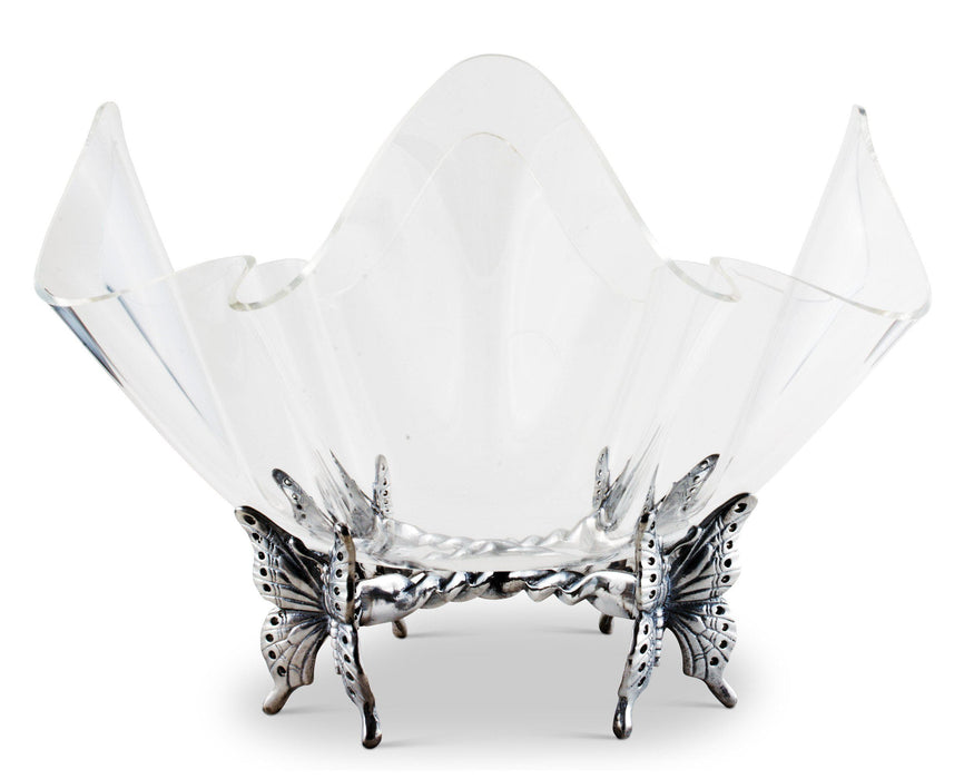 Butterfly Stand Acrylic Bowl