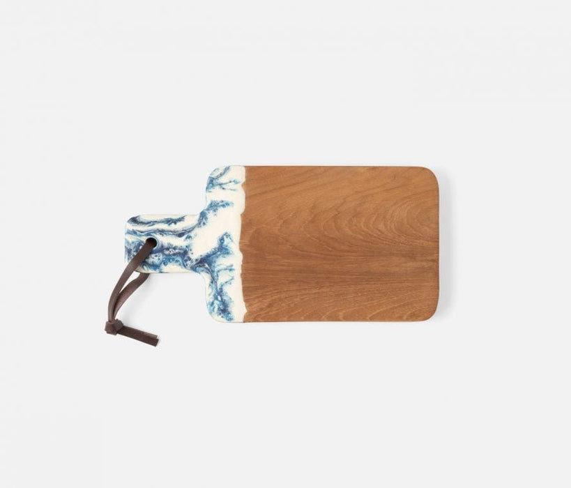 Austin Swirled Resin/Natural Teak Serving Board