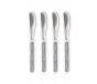 Harrison Silver Faux Bois Cheese Spreaders