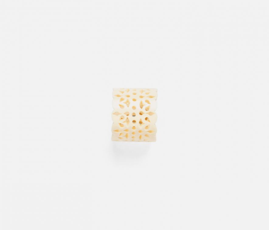 Ivory Resin Napkin Ring - Set of Four